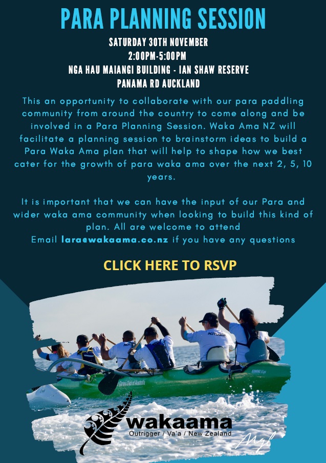 Para Waka Ama Planning session